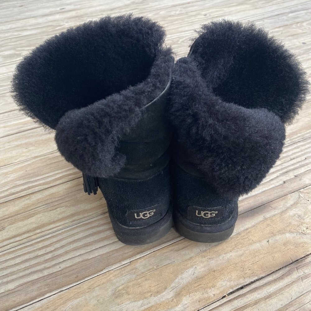 UGG Classic Black Shearling Boots - Size 7